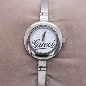 Gucci Ladies 24mm White Face Stainless Watch